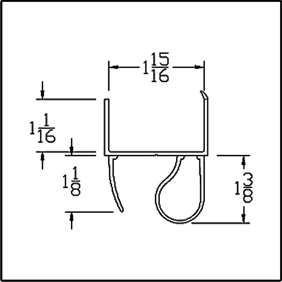 1/8 Zinc Plated Malleable Wire Rope Clip