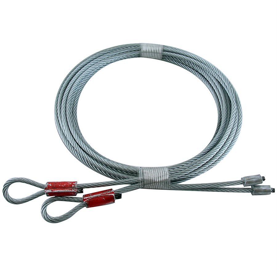 Red Garage Door Torsion Lift Cables - 1/8 in X 102 in X 7x19