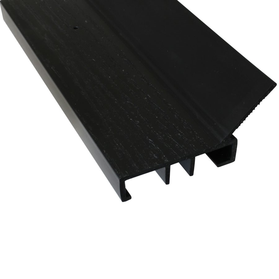 Black Rigid Vinyl w/Top Flap - 2 in X 16 ft X 15 Pcs