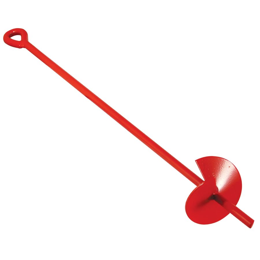 30 in Auger Earth Anchor w/4 in Helix, Painted, 1/2 in Rod