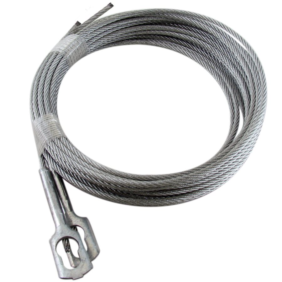 Garage Door Extension Cables with CC-1 Clip - 1/8 in X 156 in X 7x7