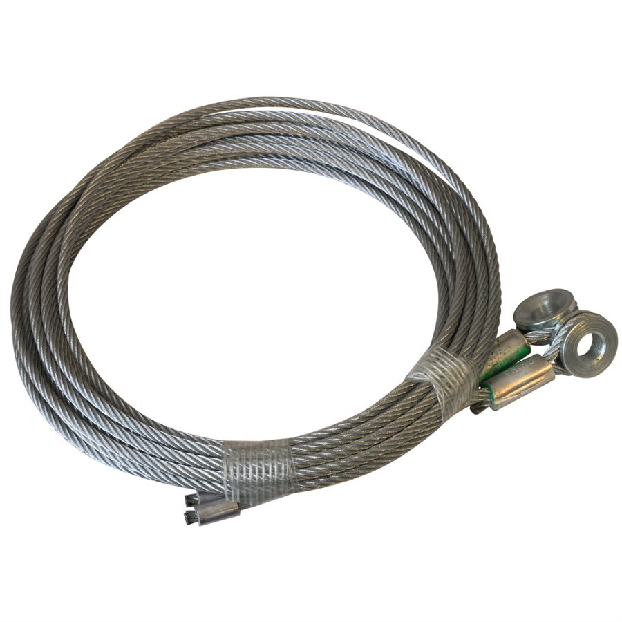 GAC Truck Door Cables, 5/16 in Beveled Eye - 1/8 in X 97 in, 7x19 - Green