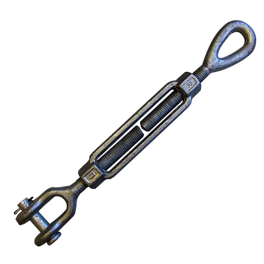 Eye/Jaw Galvanized Turnbuckles - 3/4 in