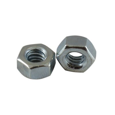 Finished Hex Nut Zinc Plated, 7/16 in Across Flats - 1/4-20 in X 1000 Pcs