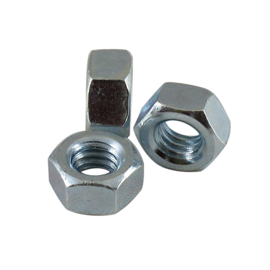 Finished Hex Nut Zinc Plated, 1/2 in Across Flats - 5/16-18 in X 1000 Pcs