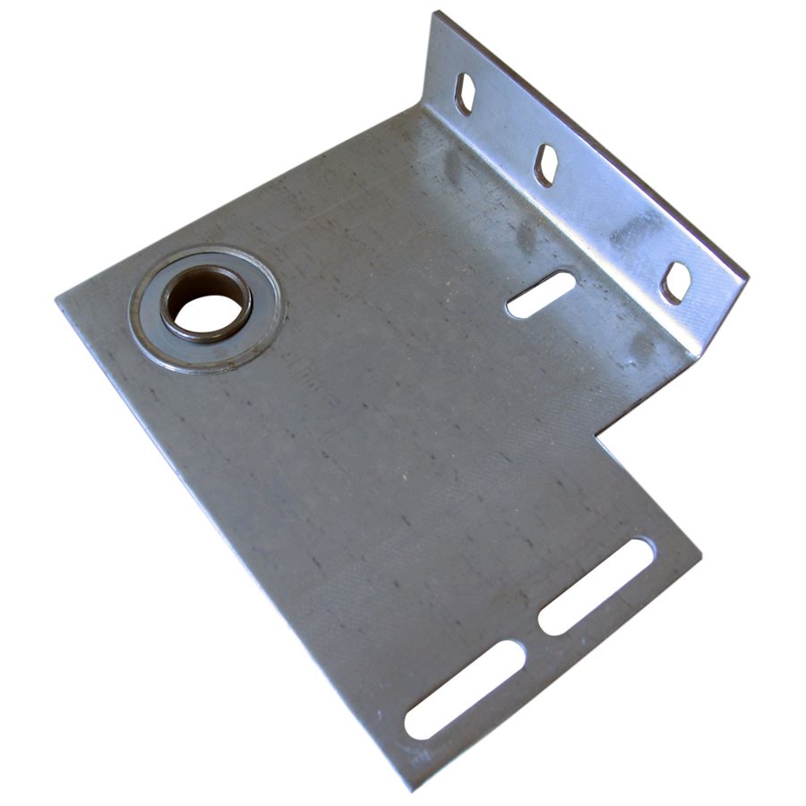 End Plate - Flanged with 1 in Bearing, 8 Gauge with 5 in Offset (L/R-PR)