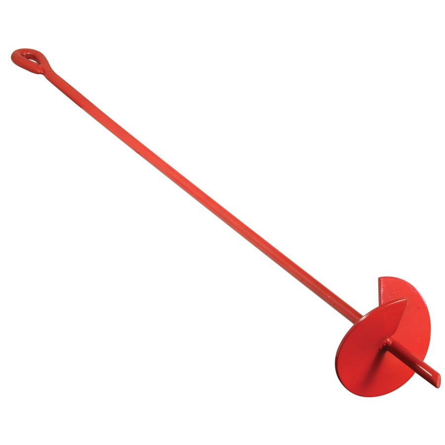 40 in Auger Earth Anchor w/6 in Helix, Painted, 5/8 in Rod