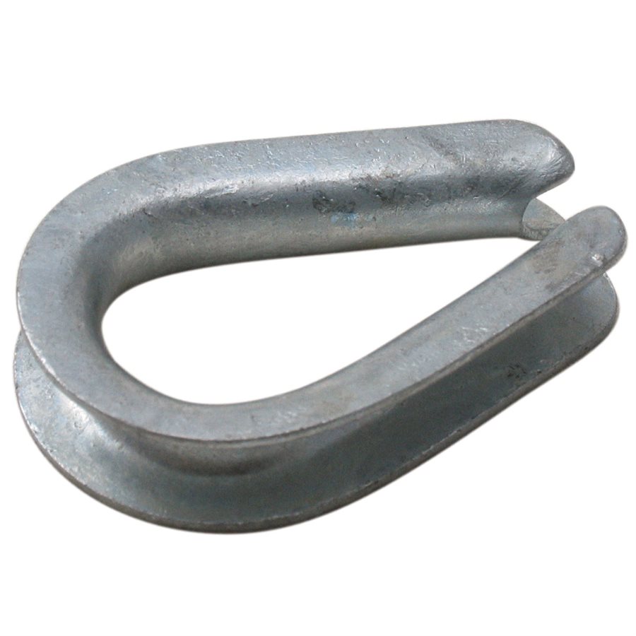 Heavy-Duty Galvanized Wire Rope Thimbles - 1/4 in