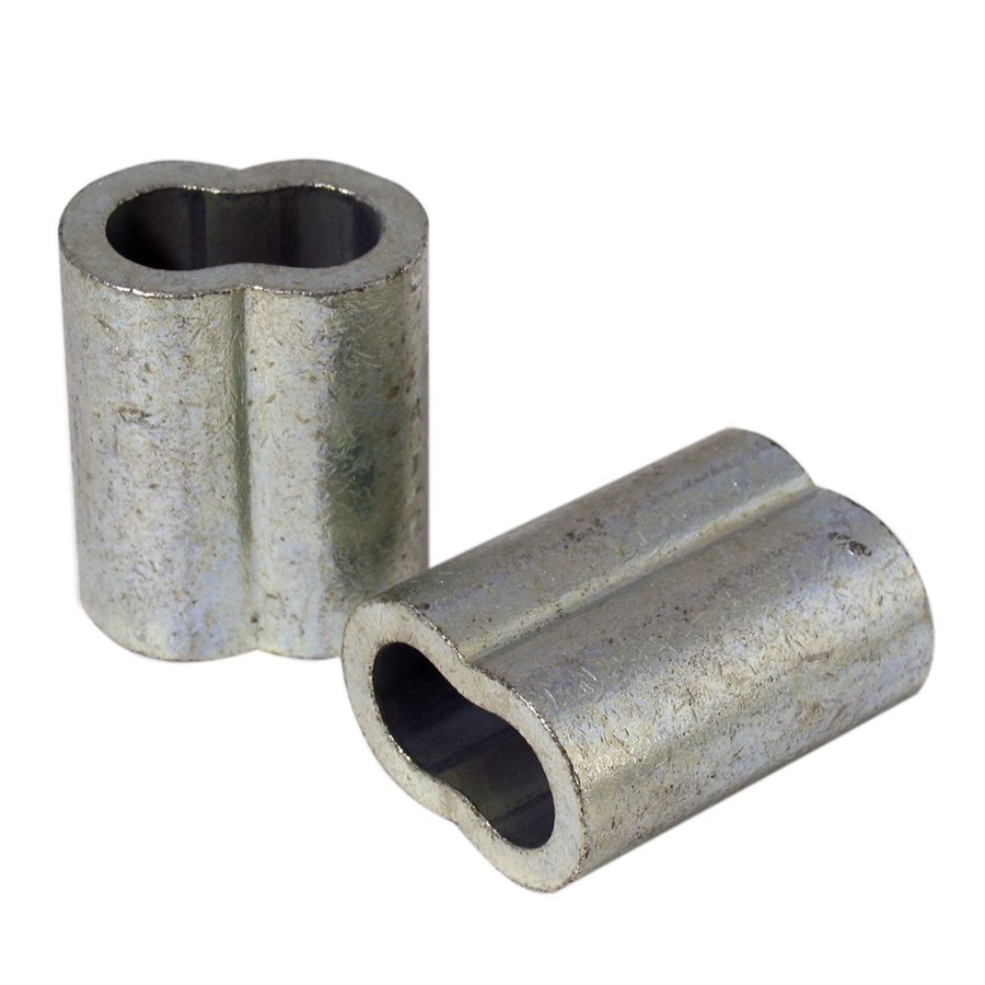 Zinc Plated Copper Sleeves - 3/8 in