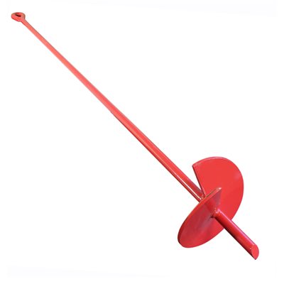 48 in Auger Earth Anchor w/6 in Helix, Painted, 5/8 in Rod
