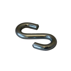 1 / 8 X1 IN X 100 Pcs S-Hook Zinc Plated