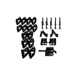 Garage Door Hinge Hardware Kit - Black